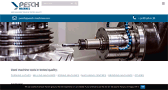 Desktop Screenshot of pesch-machines.com