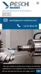 Mobile Screenshot of pesch-machines.com