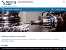 Tablet Screenshot of pesch-machines.com